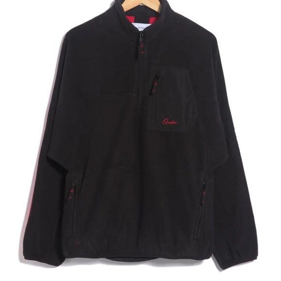 NEW OVADIA AND SONS Polar Fleece Quarter-zip Pullover In RED/BLACK SIZE 2XL NWT - Picture 3 of 5